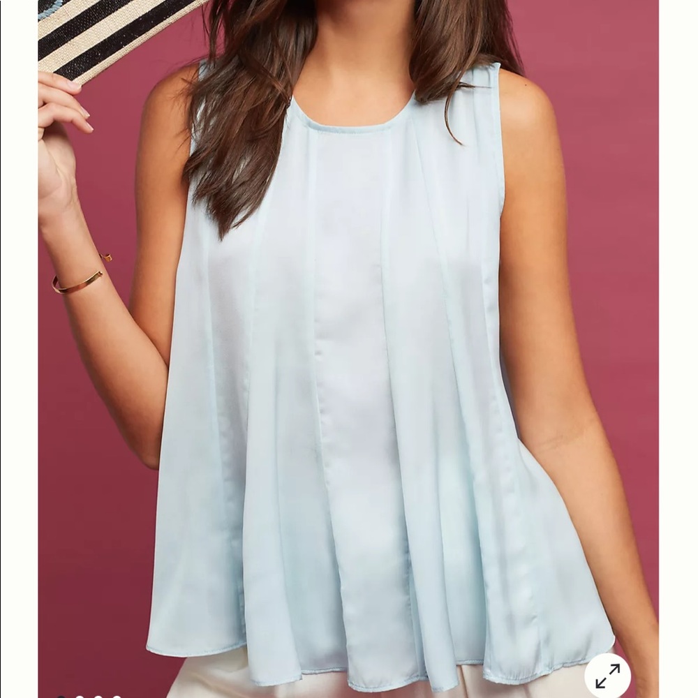 Eri + Ali Anthropologie Sleeveless swing blouse size large